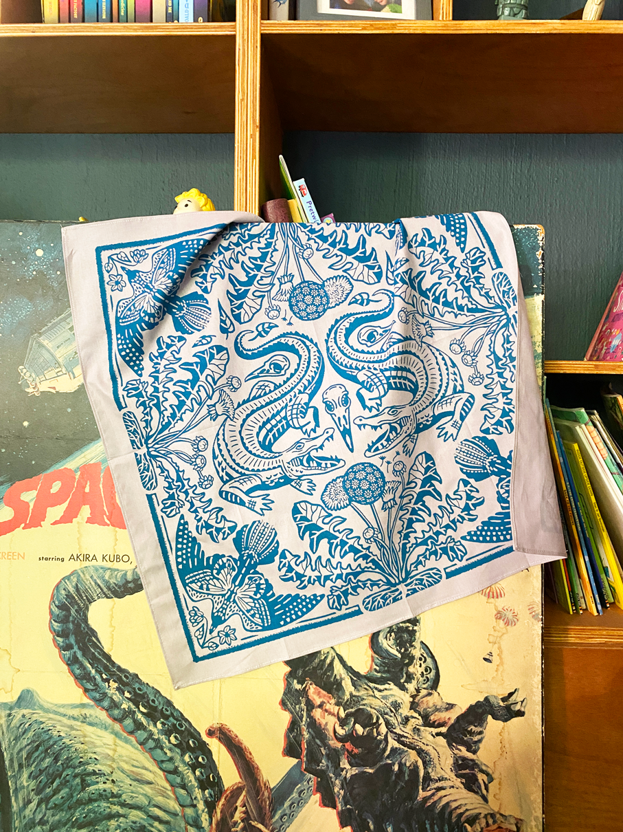 Crocodile & Dandelion Bandanna image 0