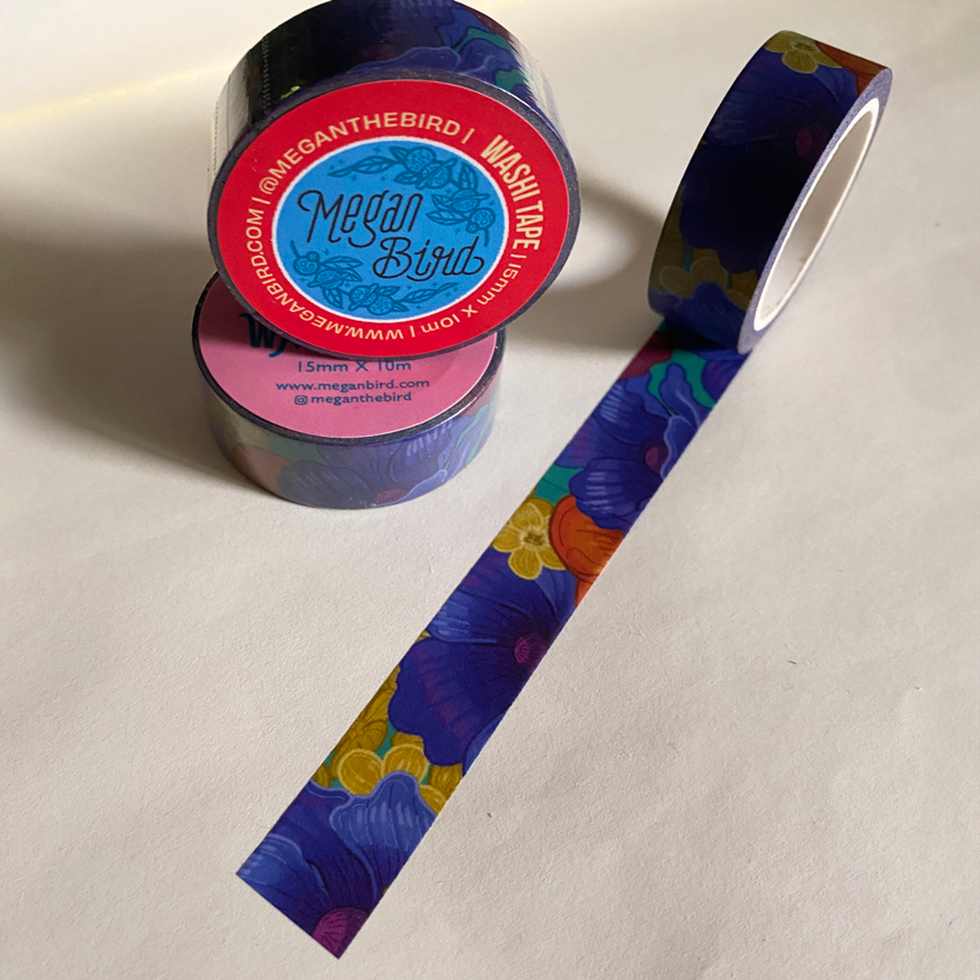 Washi Tape - Anemone 15mm