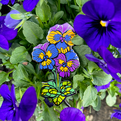 Enamel Pin: Pansy Pin