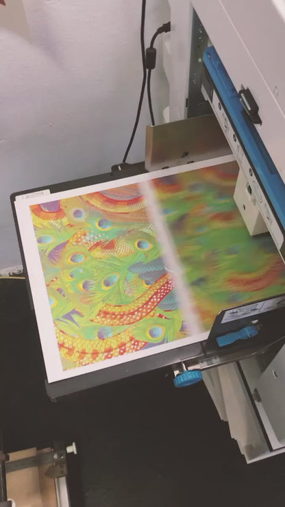 RISO Print - Peacock Snake